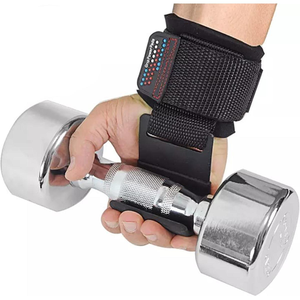 Power Lifting Wrist Wraps with Hooks provides High quality wrist supports for strength training gym workouts weightlifting - Product Image 2