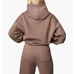 Ensemble de survêtement 2 pièces pour femme en coton avec fermeture éclair – Collection 2026 - Product Image 2