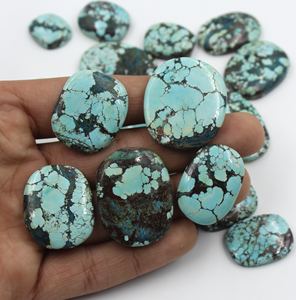 Cabujón de Turquesa de Alta Calidad, Color Cielo, Cristal Natural Curativo, Colgante al por Mayor para la Fabricación de Joyas - Product Image 3