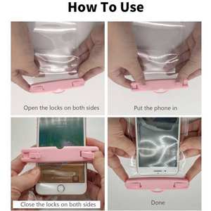 Étui de téléphone portable transparent personnalisé avec logo, étanche, avec porte-cartes, sacs et pochettes transparents élégants - Product Image 6