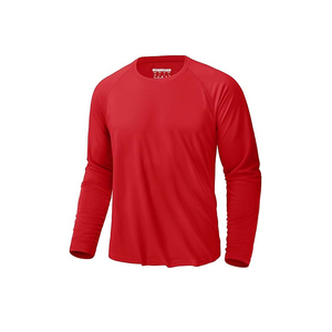 Nouveaux hommes décontracté à manches longues coton sweat unisexe surdimensionné Vintage t-shirt couleur-bloqué côtelé poignets américain grande taille - Product Image 1