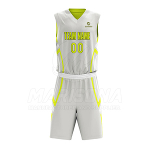Uniforme de Baloncesto Reversible Ligero de la Mejor Calidad, Nuevo Diseño, Uniforme de Baloncesto Reversible al por Mayor - Product Image 3