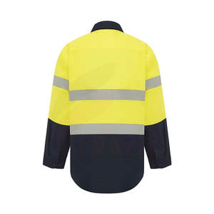 เสื้อใส่ทำงานแขนยาวสำหรับผู้ชายเสื้อใส่ทำงานระบายอากาศได้ดีเสื้อเชิ้ตแขนยาว - Product Image 3