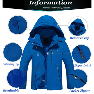 Produit respirant vente en gros vêtements d'hiver vêtements d'extérieur chauds pour hommes coupe-vent imperméable ou veste coupe-vent - Product Image 6