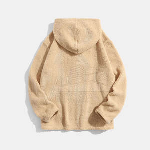 เสื้อฮู้ดขนแกะเชอร์ปาสำหรับผู้ชายมีซิปและคอเสื้อลายพื้นระบายอากาศได้ดีออกแบบใหม่ล่าสุด - Product Image 2