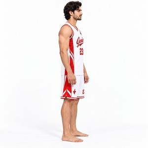 Ensemble de maillots et shorts personnalisés pour équipe de basketball, vêtements de sport respirants à séchage rapide avec service de vente en gros OEM - Product Image 4