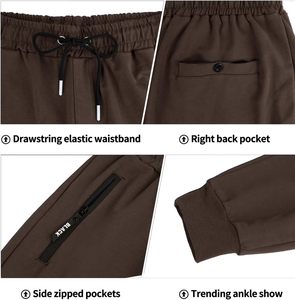 Pantalones de chándal informales para hombre de Venta caliente Joggers del fabricante superior Tela de lona lavada oscura Moda de tendencia a la demanda del cliente - Product Image 5