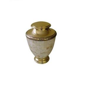 Urnas de cenizas humanas para adultos, urnas de cremación de latón con acabado antiguo dorado, suministros funerarios para adultos, urnas de cremación de recuerdo conmemorativo - Product Image 4