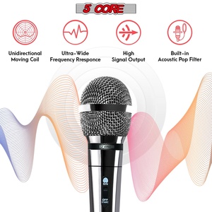 ไมโครโฟนไดนามิก 5Core XLR สำหรับคาราโอเกะ ร้องเพลงในสตูดิโอ ไมค์แบบมือถือ - Product Image 3