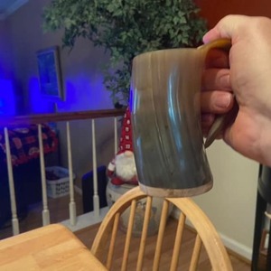 Jarra para Beber de Cuerno de Buey |   Jarra Medieval Estilo Vikingo - Product Image 3