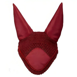 Prix de gros Bonnet d'oreille de cheval Nouveau design Voile de protection anti-mouches de cheval Décoration Voile anti-mouches de cheval avec logo personnalisé - Product Image 1