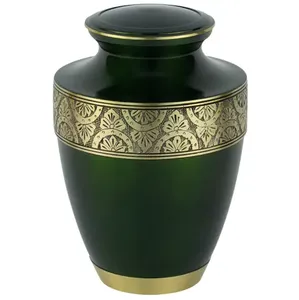 Urnes de conception les plus tendances pour les cendres humaines Nouveau design Urnes de crémation en métal faites à la main pour les cendres Prix de gros - Product Image 3