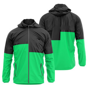 Ensemble Homme Deux Pièces Personnalisé : Survêtement Coupe-Vent avec Short et Veste, Fermeture Éclair Réfléchissante en Nylon – Vestes Coupe-Vent Deux Pièces pour Hommes - Product Image 1