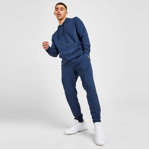 OEM Ensemble de survêtements en polaire technique coupe-vent pour hommes, surdimensionné, à blocs de couleurs, avec fermeture à glissière, à capuche, pantalon de jogging - Product Image 1