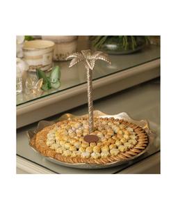 Attrayant martelé argent métal bol de service maison dessus de table Dessert plat Dessert affichage pour hôtels mariages chocolat bol - Product Image 1