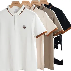 Chất Lượng Cao Cotton Polo Người Đàn Ông Cổ Áo Cộng Với Kích Thước T Áo Sơ Mi 100% Cotton Với Logo Cho Bán Buôn Quần Áo Cổ Áo Trong Tất Cả Các Màu Sắc T-Shirt