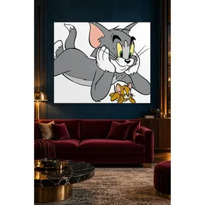 Impression sur toile Fida Tom et Jerry Chin on Hands - Product Image 4