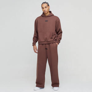 ชุดวอร์มมีฮู้ดขายาวขนาดใหญ่พร้อมป้ายยางมีฮู้ดกางเกงวิ่งออกกำลังกายกางเกงคาร์โก้ออกแบบได้ตามต้องการ - Product Image 1