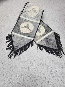 Chemin de Table en cuir de vache marron vintage avec motif imprimé pour la décoration de la maison et l'utilisation de l'hôtel pour les mariages et Noël - Product Image 3