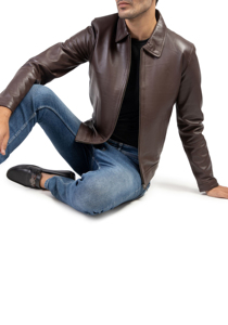 Veste en cuir végétalien écologique Homme Design élégant - Product Image 4