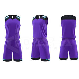 Maillots de basket-ball grande taille pour hommes personnalisés en gros à séchage rapide respirant uniformes sublimation ensembles de vêtements de chemises de basket-ball - Product Image 1