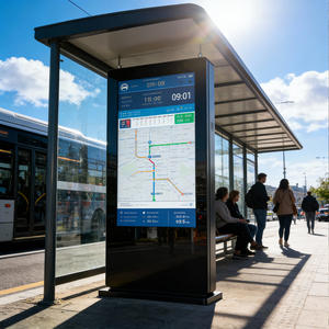 Pantalla LCD Publicitaria Digital de Pie MWE Comercial DOOH 2500/5000Nits 4K, Resistente al Agua, para <span class=keywords><strong>Tiendas</strong></span> Minoristas y Metro - Product Image 2