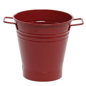 Planteur de seau de seau en métal de fer de conception imprimée avec la couleur multi de poignée pour le seau de seau polyvalent d'intérieur et extérieur - Product Image 5