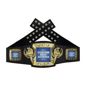 Cinturón de Campeonato de Lucha Libre Personalizado, Ligero, en Oferta, Diseño Personalizado - Product Image 4