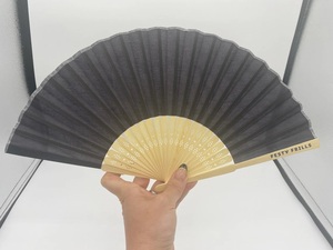 Abanicos de mano de bambú grabados con marco de madera, elegantes abanicos impresos personalizados para regalos promocionales y marcas - Product Image 2