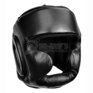 Genuine Leather Boxing Headgear Training <b>Head</b> Guard for MMA, Kickboxing, Muay Thai Boxing helmets - Product Image 1