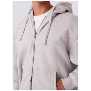 เสื้อมีฮู้ดมีซิปสำหรับผู้ชาย, เสื้อฟลีซแขนยาวผ้านุ่มใส่สบายสวมใส่ได้ทุกวันสวมใส่ในฤดูหนาว - Product Image 3