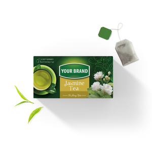 Sachets de thé aromatisés au jasmin personnalisés de haute qualité OEM, faciles à transporter, avec filtre à thé et cordon de serrage, boîte de sachets de thé - Product Image 3
