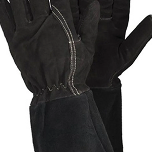Guantes de seguridad de Soldadura Industrial de cuero de vaca de alto rendimiento Estilo liso transpirable para trabajos pesados al aire libre con antorcha - Product Image 3