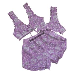 Conjunto de Lencería Sexy de Tres Piezas, Diseño Nuevo, Buena Calidad, Sujetador, Braguita y Pantalones Cortos, Ropa Interior Erótica para Mujer, Conjunto de Algodón con Estampado - Product Image 5