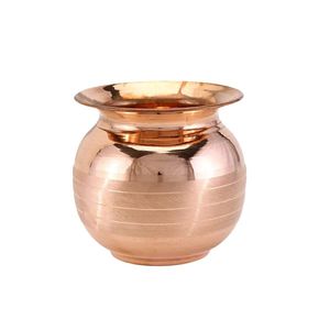Kalash de Latón Puro para Rituales Hindúes, Bodas, Funciones de Templo y Ceremonias Sagradas con Diseño Tradicional - Product Image 3