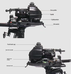Moteur hors-bord pour bateau neuf de 5,8 CV à 2 temps, modèle 6B4, essence, pour la pêche - Product Image 3