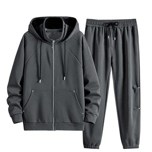 เสื้อฮู้ดดี้ฤดูหนาวแบบยูนิเซ็กซ์ใหม่ ผ้าฝ้าย 100% ปักโลโก้ตามสั่ง ล้างสีแบบดิจิตอล ซิปแบบรูดขึ้น ชุดสตรีทแวร์ ชุดกีฬา 2026 - Product Image 1