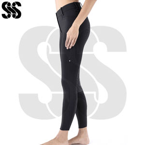 Nouveauté 2026 Culottes d'équitation pour femmes Service OEM Pantalons d'équitation imperméables coupe-vent chauds en polyester/spandex Couleurs personnalisées - Product Image 4