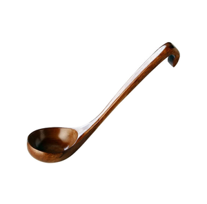 Nueva cuchara de sopa de madera y el mejor tamaño con cucharón de sopa para accesorios de cocina y uso en restaurantes - Product Image 3