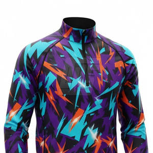 Veste à fermeture éclair sur le côté pour homme, sublimée, à séchage rapide, pour la course à pied, la salle de sport et l'entraînement - Product Image 5