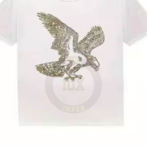 Camisetas de diamantes de imitación de secado rápido para hombres, camisetas de diamantes de imitación para hombres teñidos lisos, camisetas de diamantes de imitación para hombres de bajo precio - Product Image 6