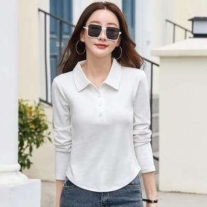 Mujeres algodón slim fit cuello en V manga corta transpirable cómodo suave casual verano básico moda todos los días camiseta - Product Image 6