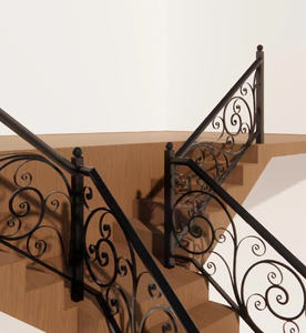 Impresionantes escaleras de hierro forjado y barandillas de escaleras Ideas creaciones duraderas, decorativas y elegantes para hogares contemporáneos - Product Image 5