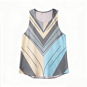 Camiseta Deportiva de Tirantes para Hombre, Sublimada Personalizada, Ajuste Sin Costuras, Superligera, Secado Rápido, Transpirable, para Maratón, Pista, Gimnasio, Fitness, Verano - Product Image 2