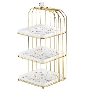 Luxury Style Heavy Duty Metal <b>Cupcake</b> Cake <b>Stand</b> For Wedding Anniversary Wedding Birthday Party Baby Shower Celebration cake too - Product Image 3