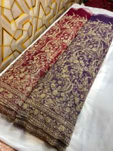 Totalmente bordado y tela con cuentas tela bordada cuentas importadas tela de malla hecha a mano - Product Image 4