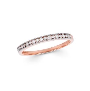 Minimaliste Plaqué Or Inoxydable Ruban 925 Micro Pave CZ Bague En Diamant Rond Éternité Bague De Mariage Bande Étanche Bijoux - Product Image 5