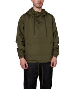 Veste coupe-vent en toile respirante de haute qualité, personnalisable, grande taille, décontractée, réversible, vintage, avec capuche avant, coupe-vent - Product Image 1