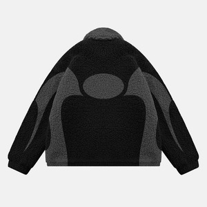 Veste en molleton sherpa pour homme en coton de luxe personnalisée avec manches longues et fermeture éclair, service OEM disponible, veste pour homme - Product Image 4