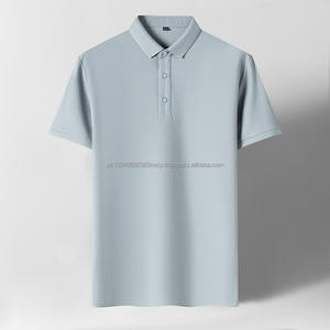 Chemises polo de golf tactique uni en maille à séchage rapide avec logo personnalisé Jacquard d'affaires pour hommes en coton pour hommes - Product Image 3